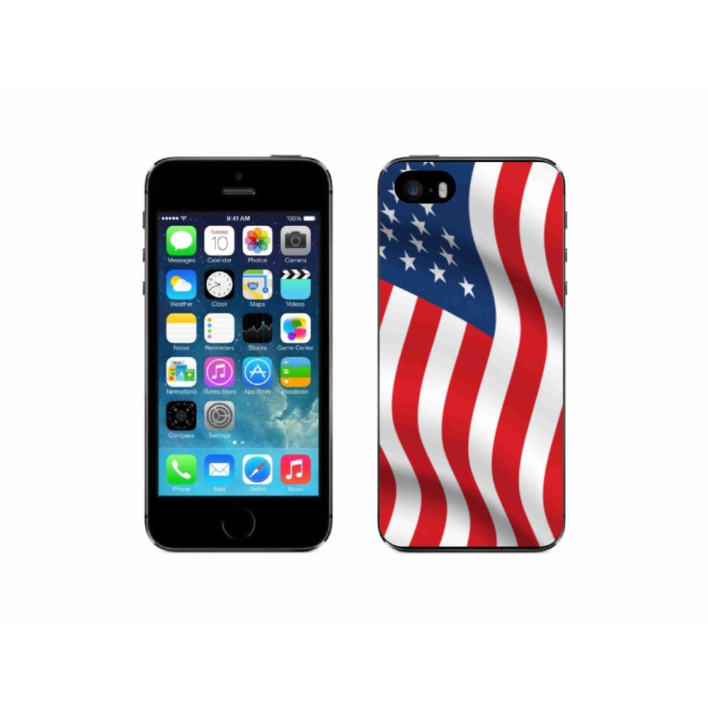 Zselés borítás mmCase iPhone SE (2016) - amerikai zászlóhoz