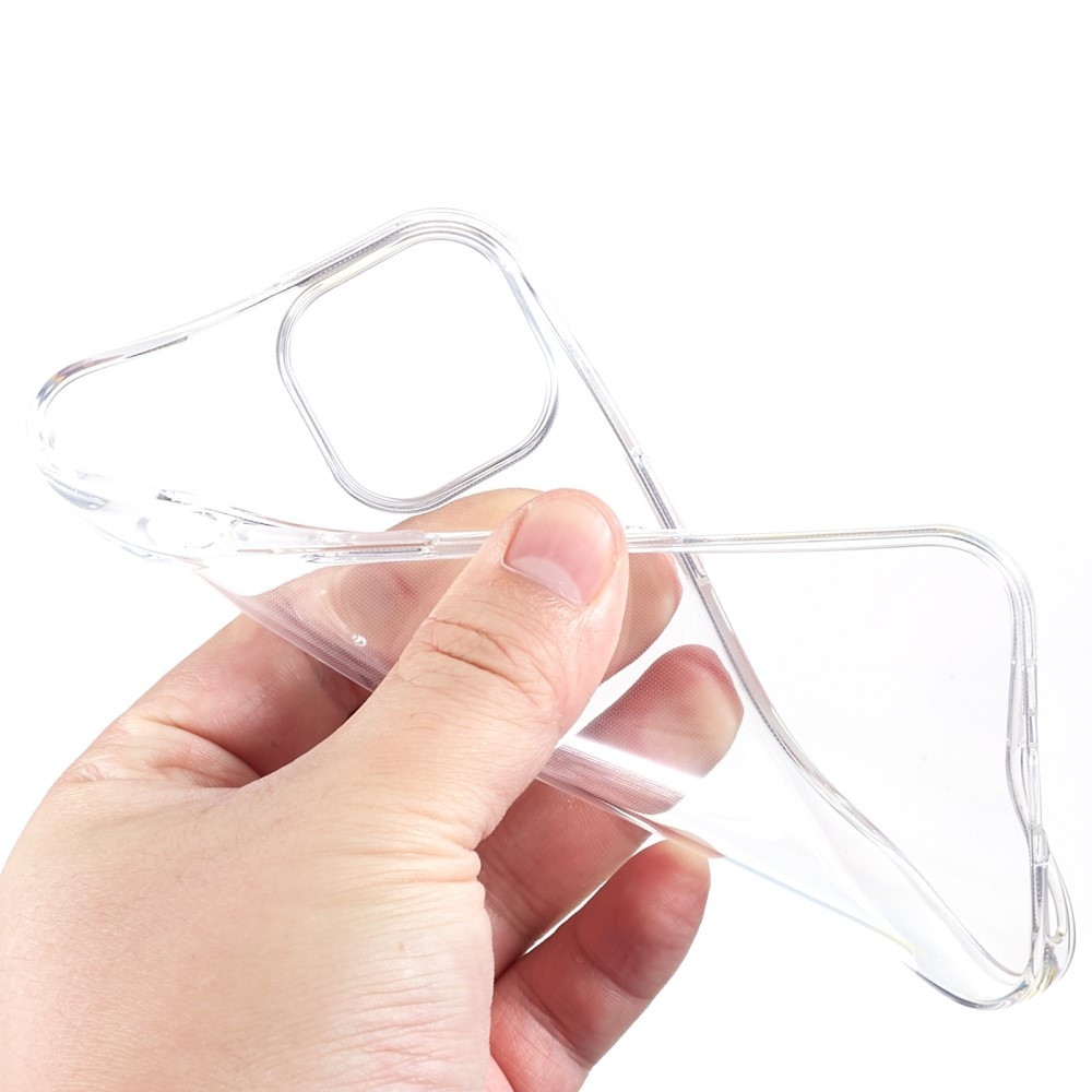 Átlátszó zselés tok iPhone 15 készülékhez - átlátszó