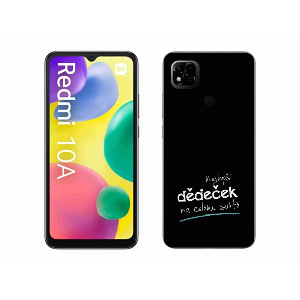 Gél borító mmCase a Xiaomi Redmi 10A - a legjobb nagypapa 3 fekete háttérrel