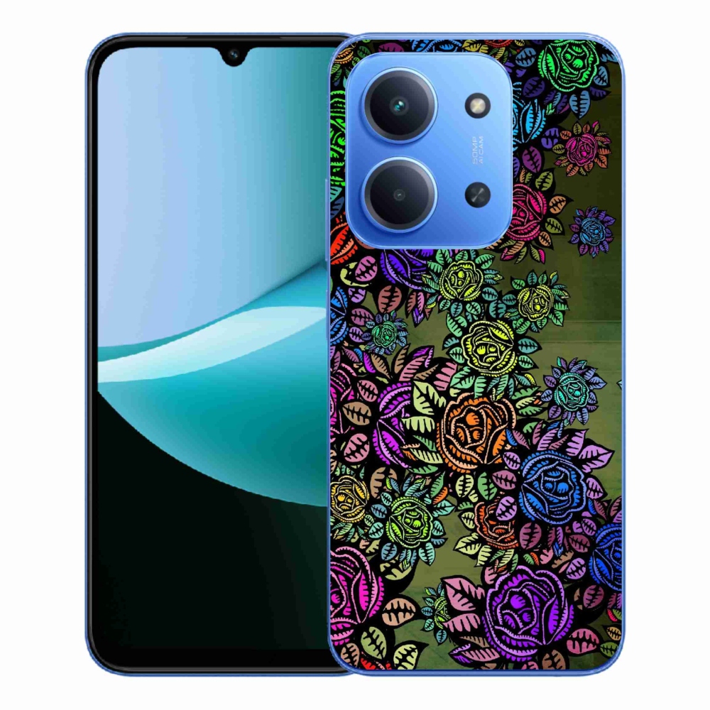 Gél borítás mmCase a Xiaomi Redmi 15C 4G/5G (173mm) - virágok 6