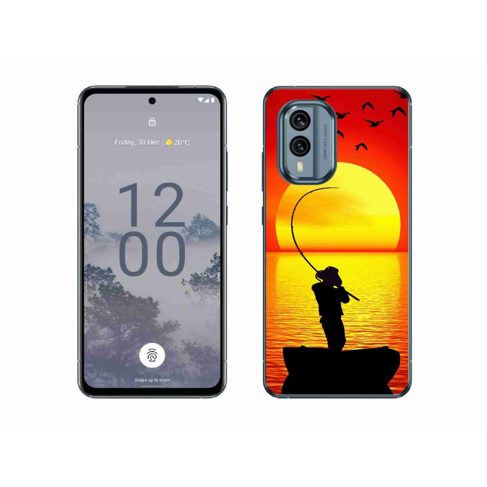 Zselés borítás mmCase a Nokia X30 5G készülékhez - horgászat