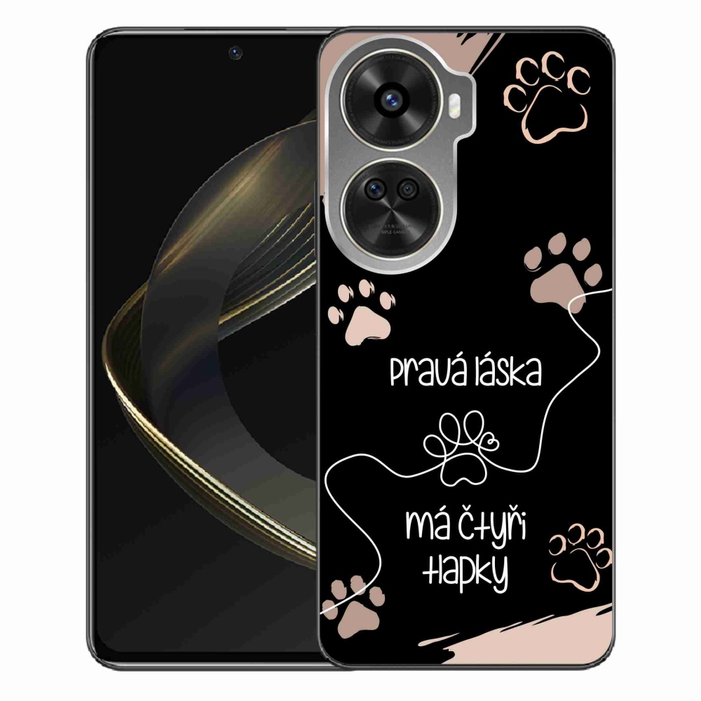 Gél borítás mmCase a Huawei Nova 12 SE készülékhez - kutya motívum 1 fekete háttér