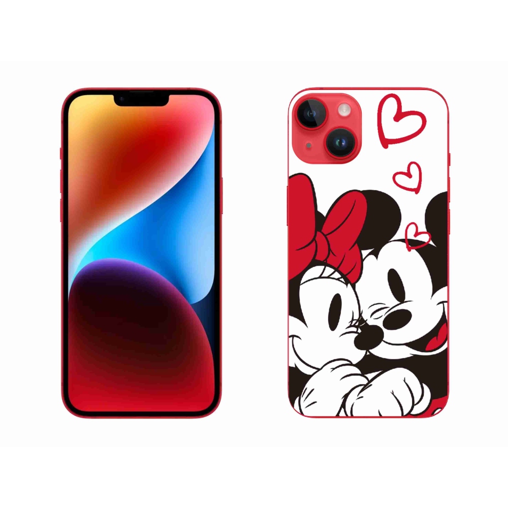 Zselés borítás mmCase iPhone 14 Plus készülékhez - minnie és mickey
