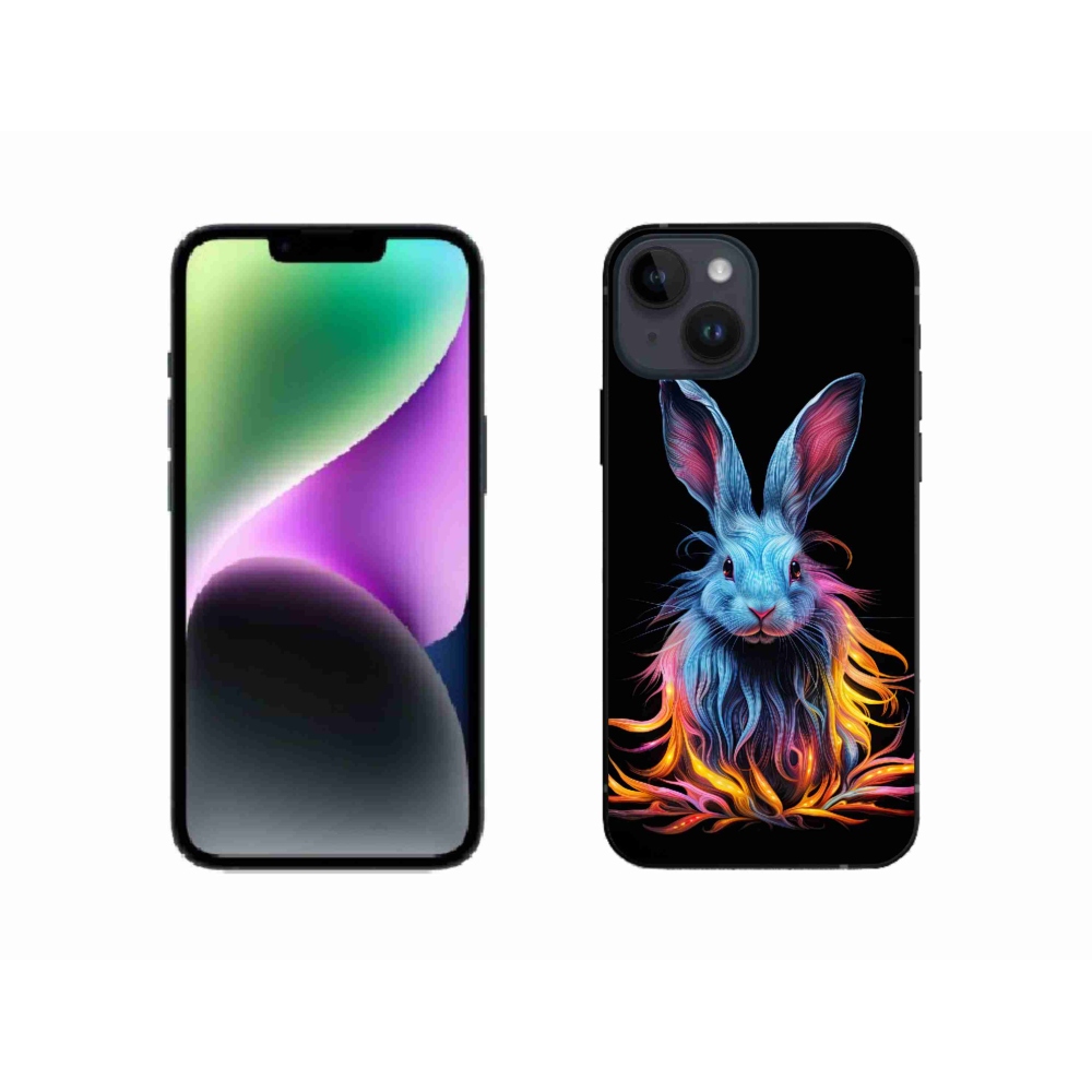 Gél borítás mmCase iPhone 14 készülékhez - absztrakt nyúl