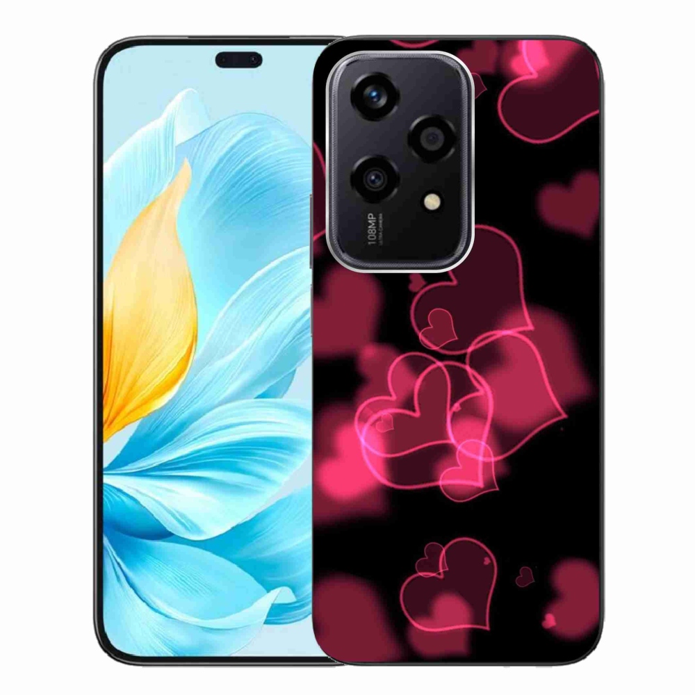 Zselés borítás mmCase a Honor 200 Lite 5G készülékhez - piros szívek