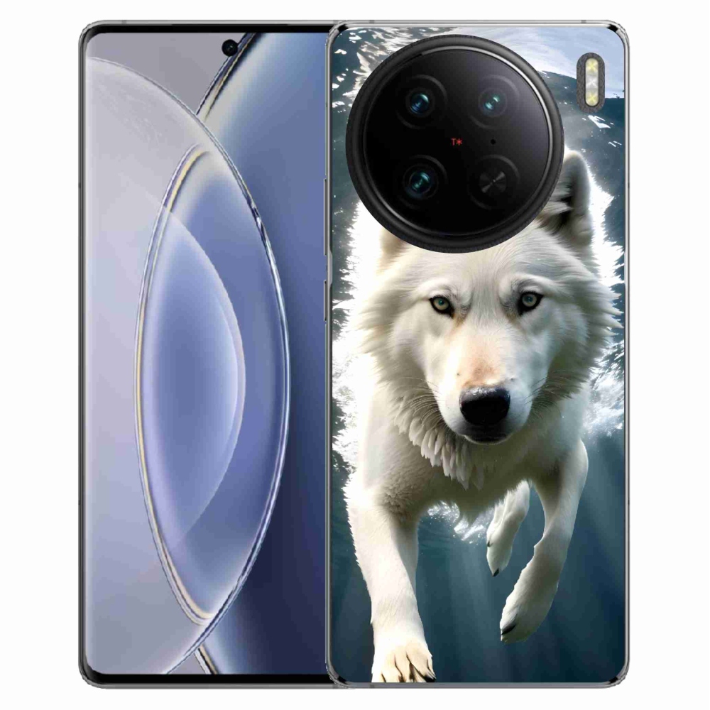 Gél védőburkolat mmCase a Vivo X90 Pro készülékhez - fehér farkas
