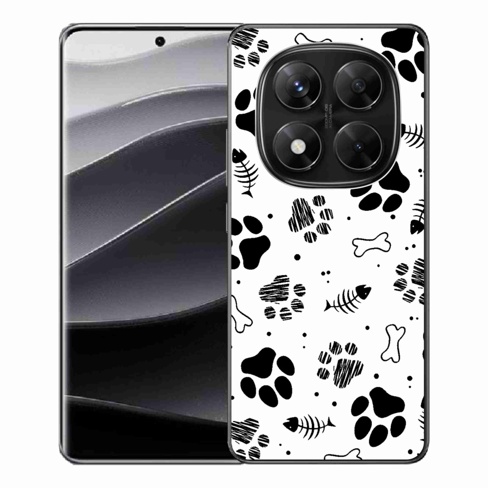 Gél borítás mmCase a Xiaomi Redmi Note 14 Pro 5G/Poco X7 5G számára - kutyamancsok 1