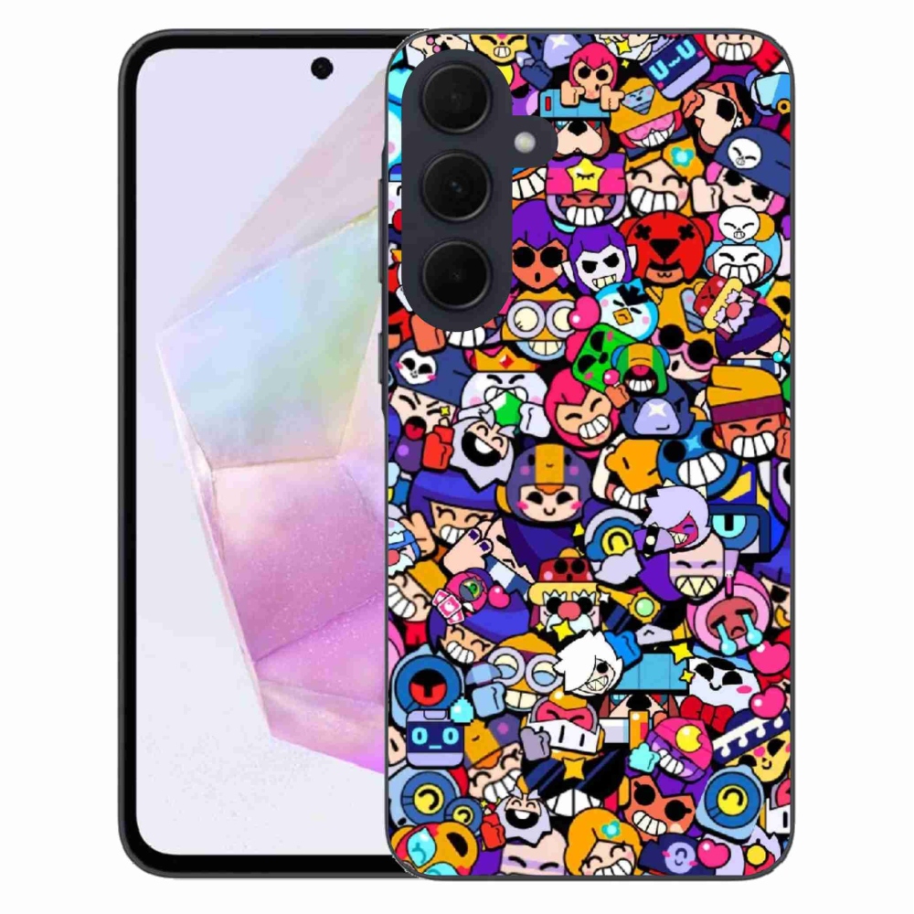 Gél borítás mmCase Samsung Galaxy A35 5G - verekedős csillagok 2