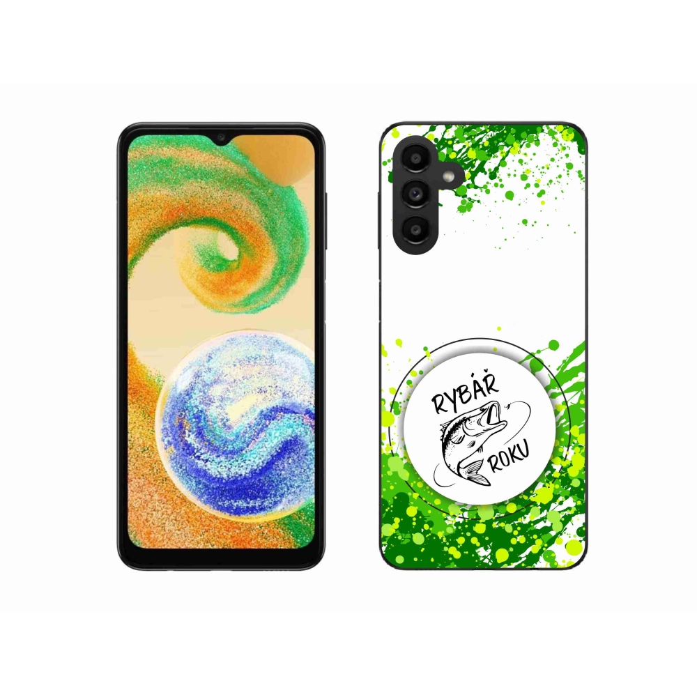 Zselés borító mmCase Samsung Galaxy A04s (164.7x76.7x9.1mm) - Az év horgásza fehér háttérrel