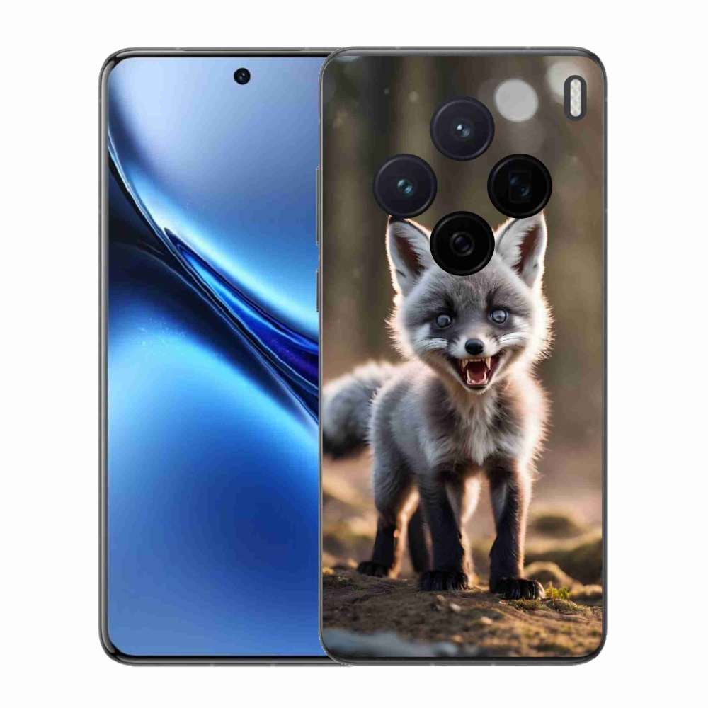 Zselés borítás mmCase a Vivo X200 5G készülékhez - angry fox