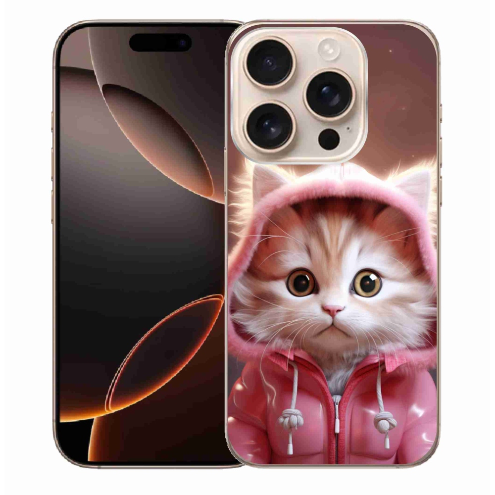 Gél borítás mmCase iPhone 16 Pro Max készülékhez - aranyos cica 3