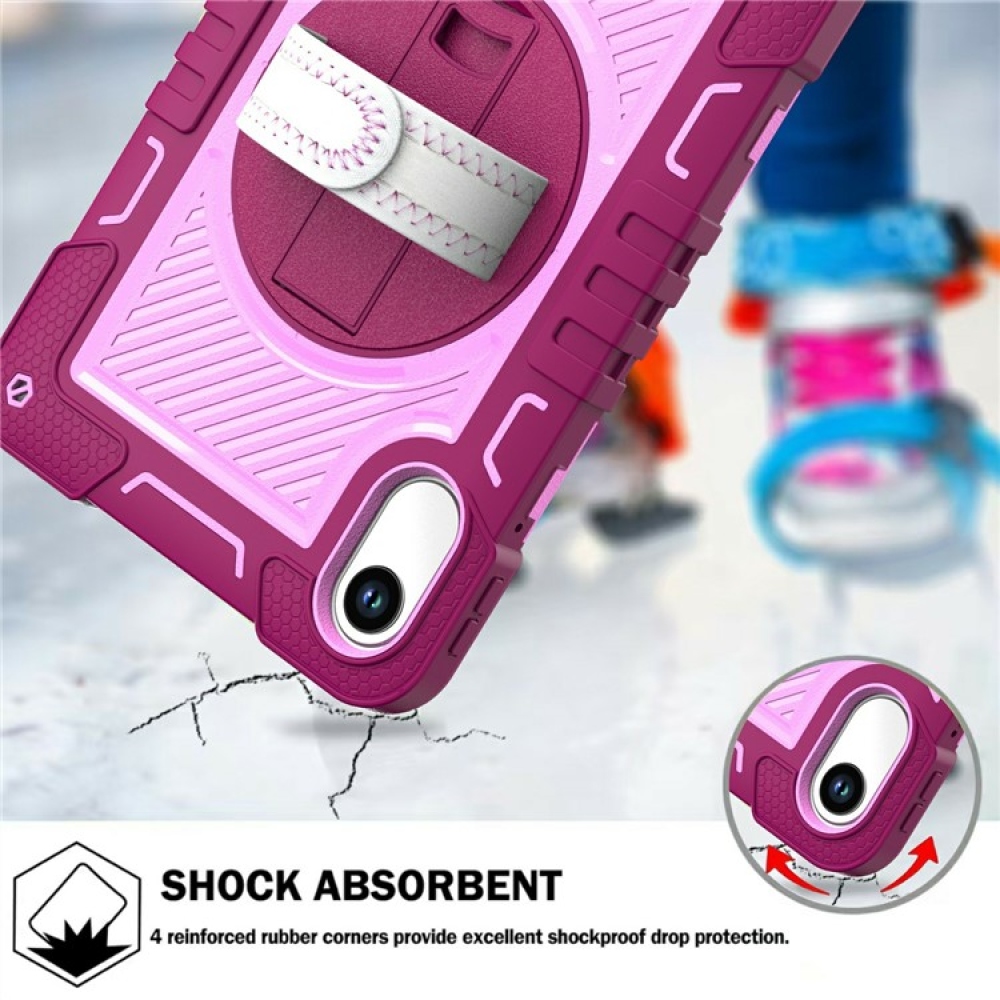 Strape tartós borító kézi fogantyúval és pánttal Xiaomi Redmi Pad 2 - rózsaszín/rózsaszín