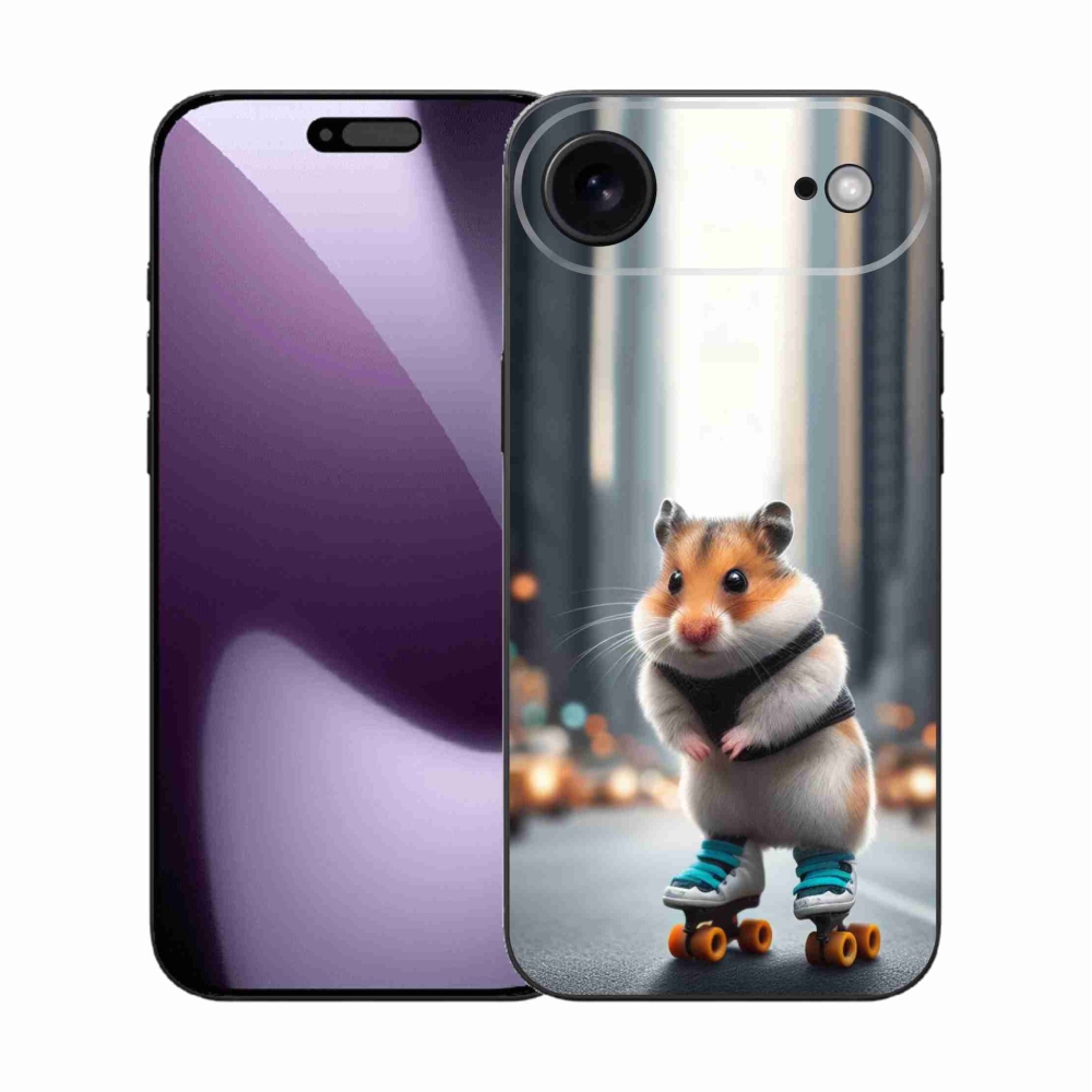 Zselés borítás mmCase iPhone 17 Air készülékhez - hörcsög korcsolyán