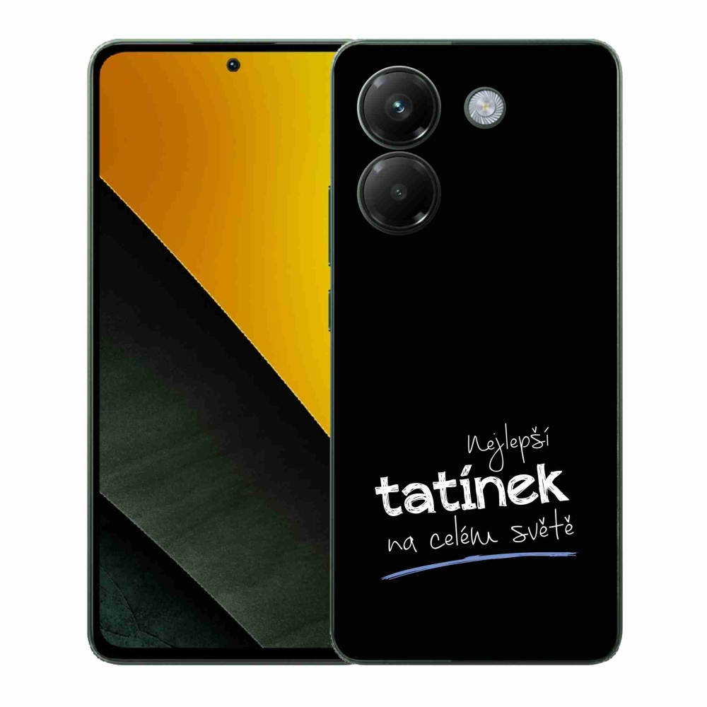 Gél borító mmCase a Xiaomi Poco M7 Pro 5G - legjobb apuci 4 fekete háttérrel