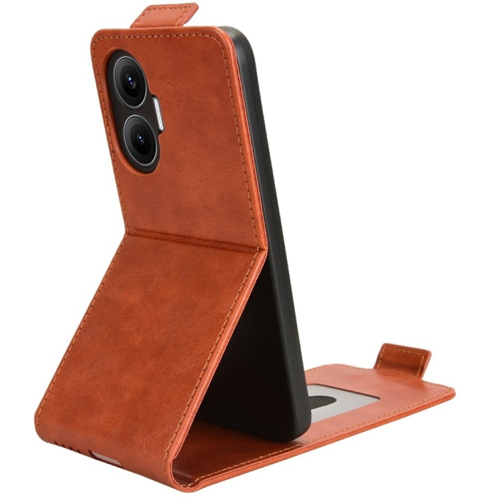 Vert flip tok a Xiaomi Poco F7 5G készülékhez - narancssárga