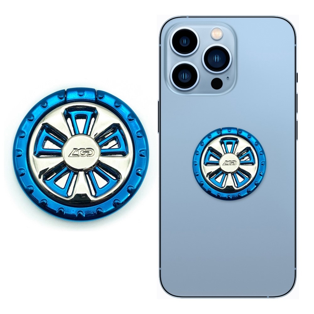 LGD ujjtartó mobiltelefonhoz - ezüst/kék