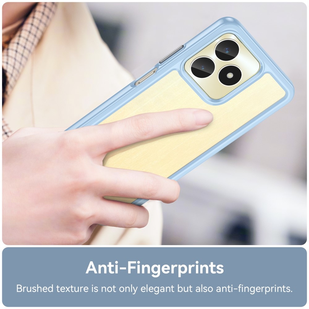 Gél tok fix hátlappal a Realme C51/C53 készülékhez - kék