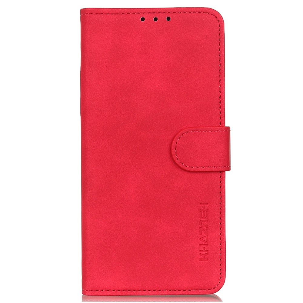 KHAZ könyv tok Xiaomi Redmi Note 14-hez - piros