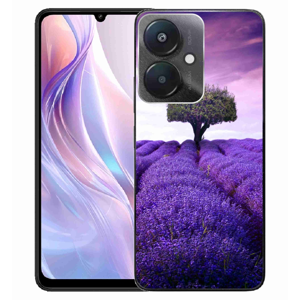 Gél borítás mmCase a Xiaomi Redmi 13C 5G-hez - levendula réten