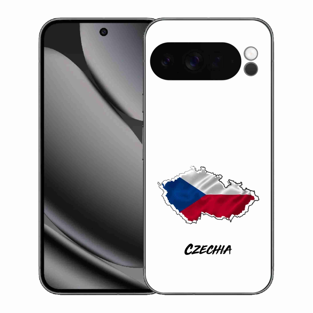 Gél védőhuzat mmCase a Google Pixel 10 Pro XL-hez - Csehország fehér háttér