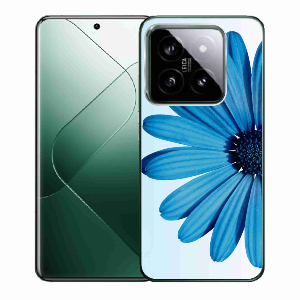 Gél tok mmCase a Xiaomi 14-hez - kék százszorszép