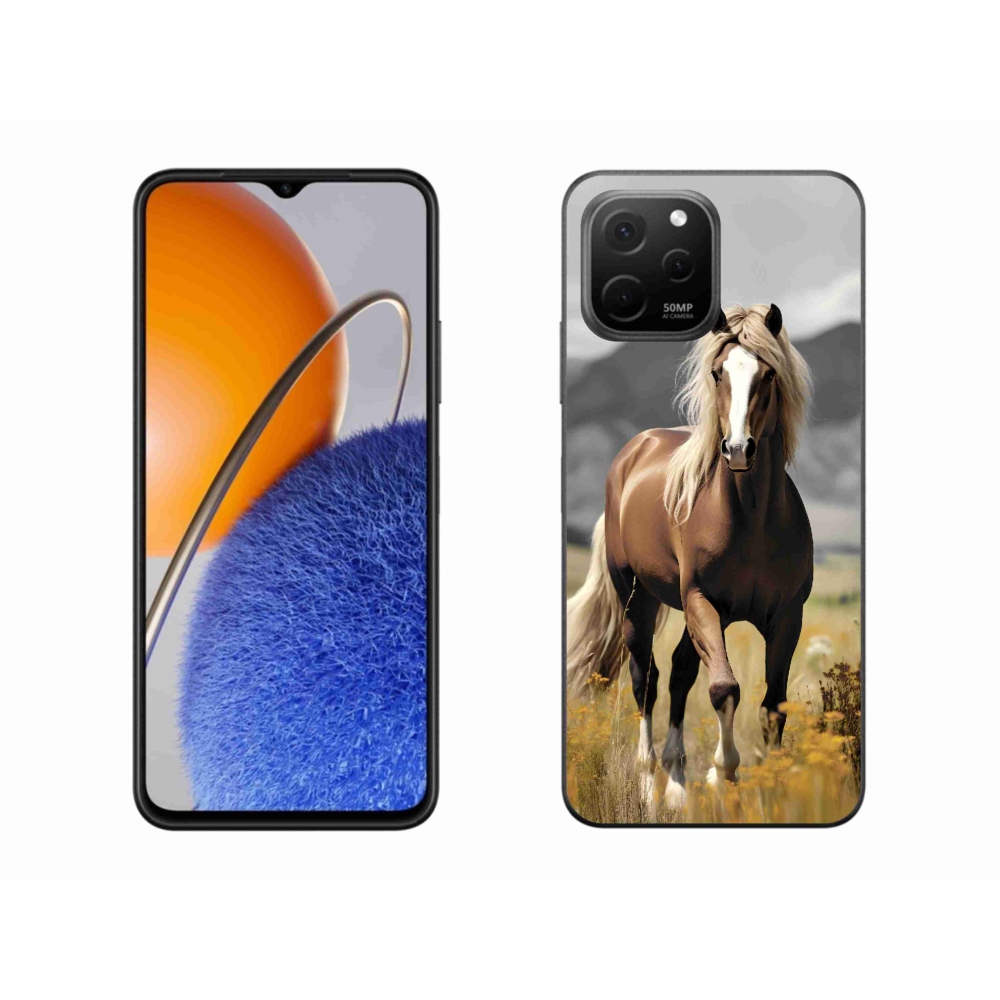 Zselés borítás mmCase a Huawei Nova Y61-hez - barna ló 1