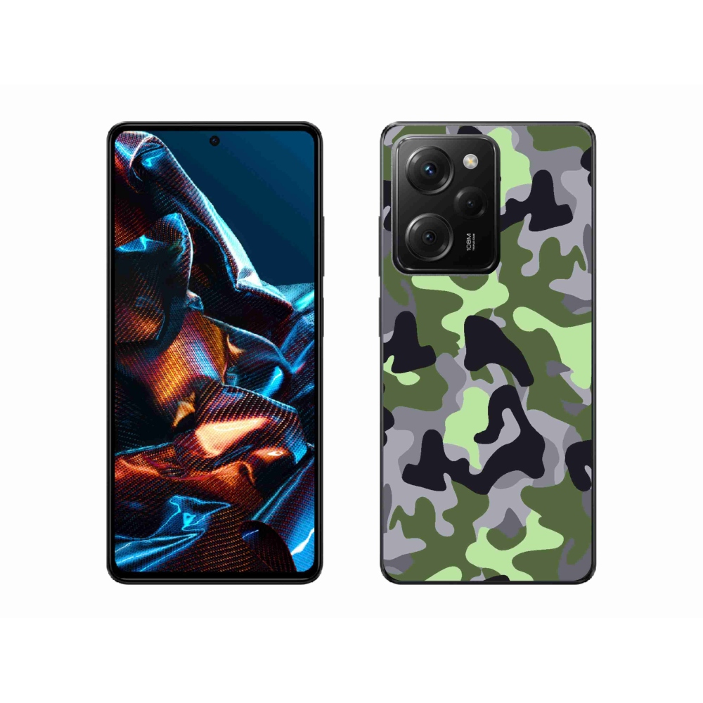 Gél borítás mmCase a Xiaomi Poco X5 Pro 5G számára - álcázó minta 7