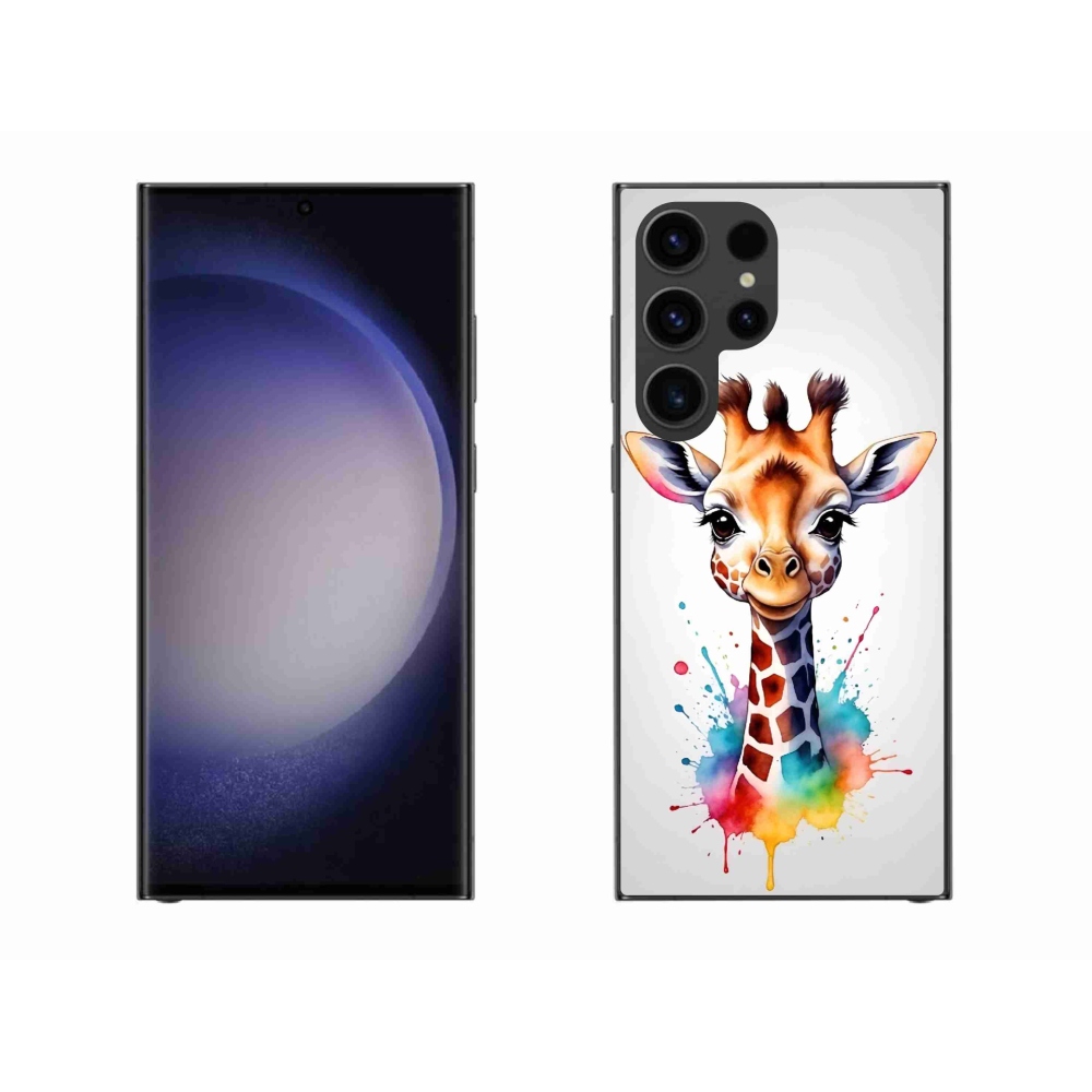 Zselés borítás mmCase Samsung Galaxy S23 Ultra 5G - zsiráf 1