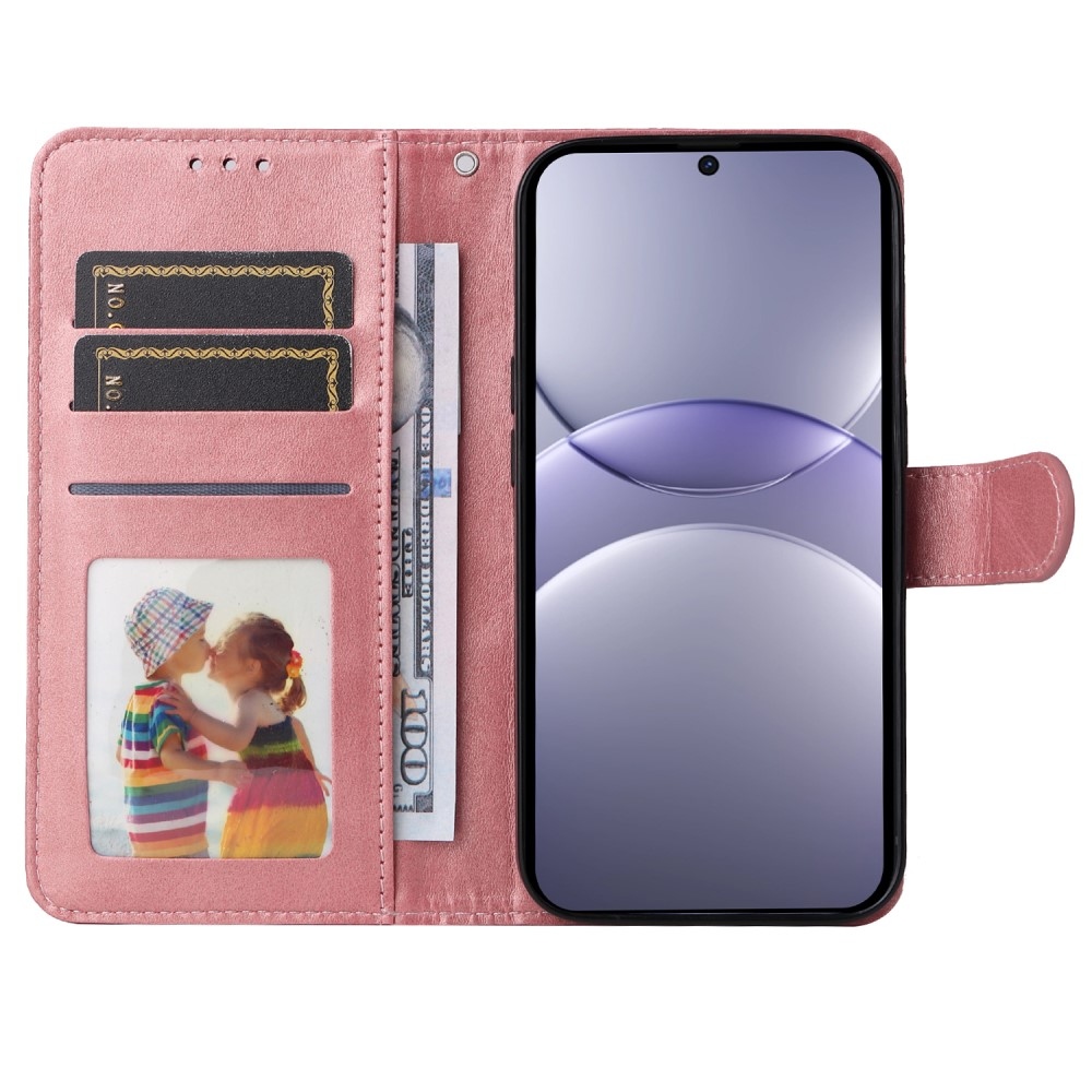 Vérrögök könyv tok Huawei Nova 13 5G - rózsaszín