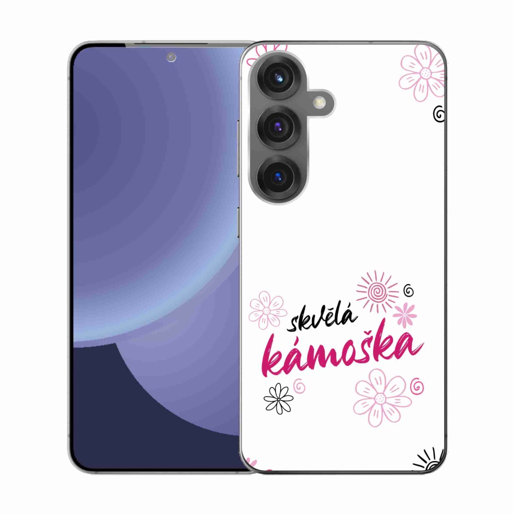 Gél borító mmCase Samsung Galaxy S25 - nagyszerű haver fehér háttérrel