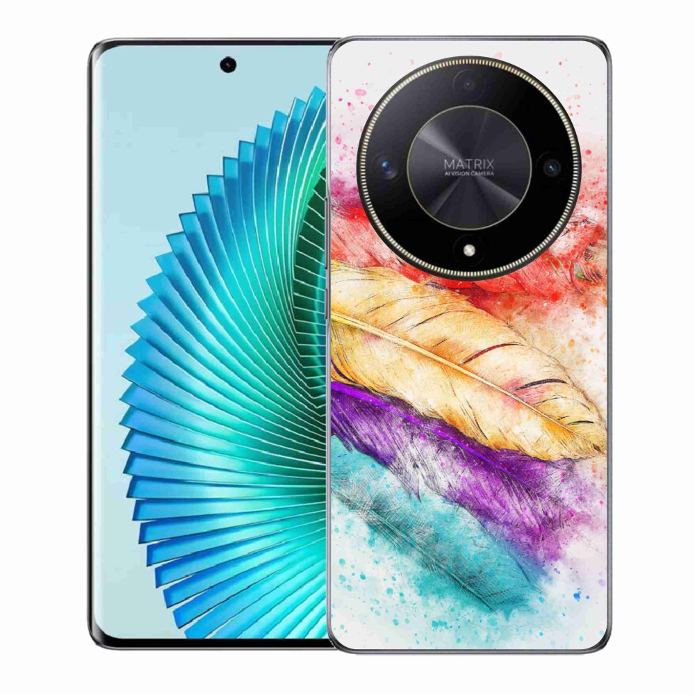 Zselés borítás mmCase a Honor Magic 6 Lite 5G számára - színes toll