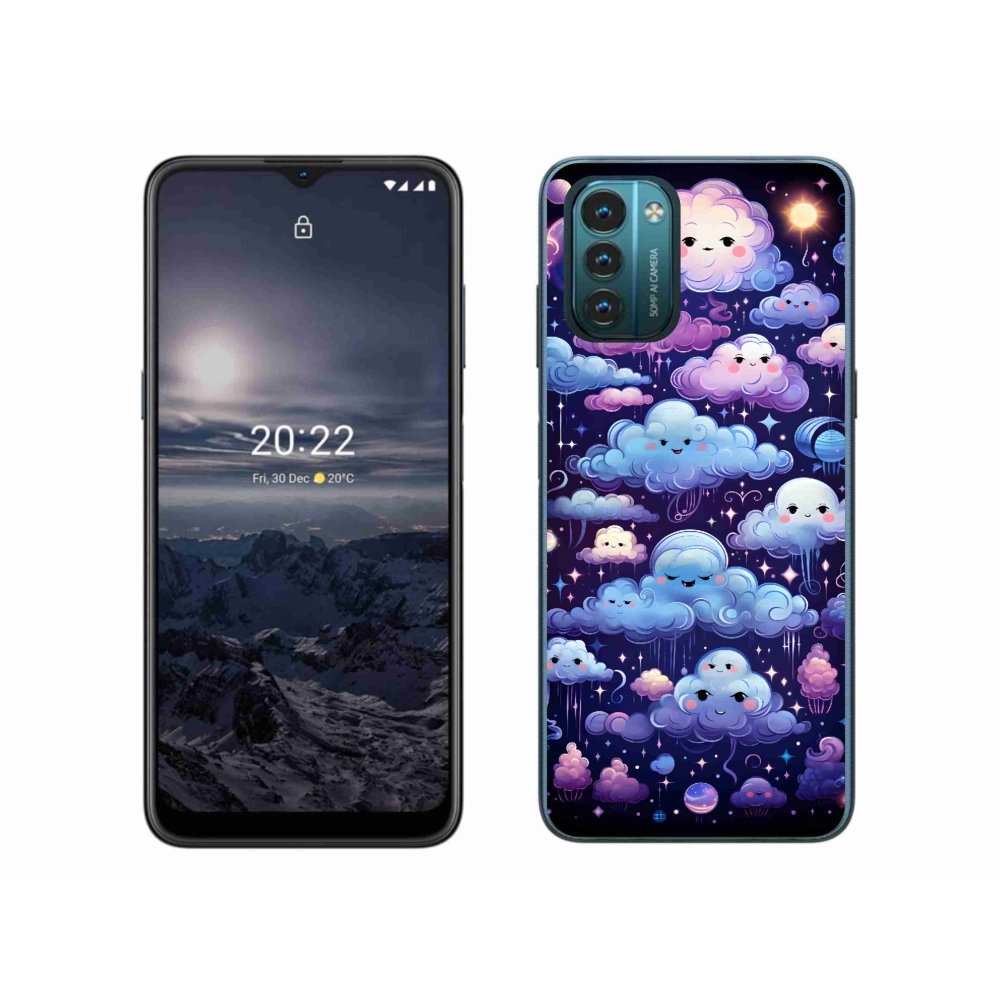 Zselés borítás mmCase a Nokia G11/G21 készülékhez - felhők