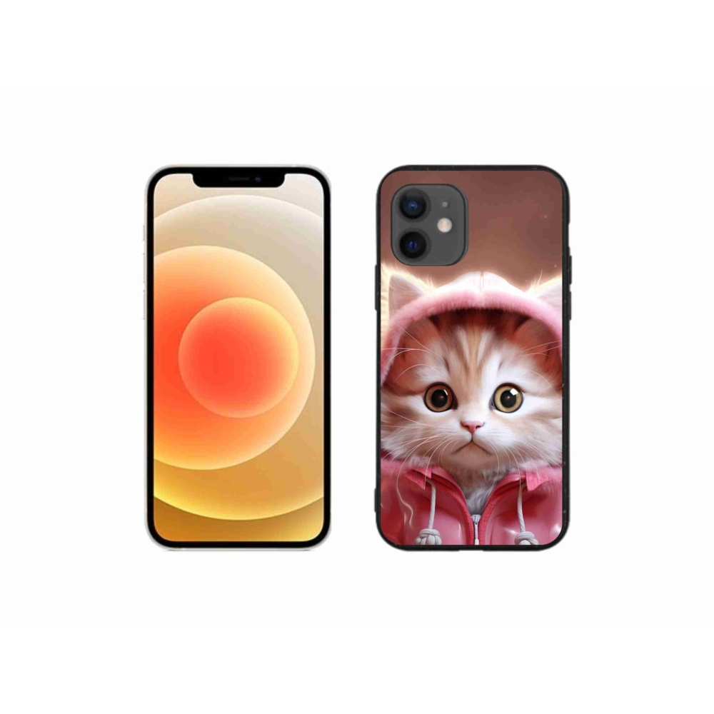 Gél borítás mmCase iPhone 12 mini készülékhez - aranyos cica 3