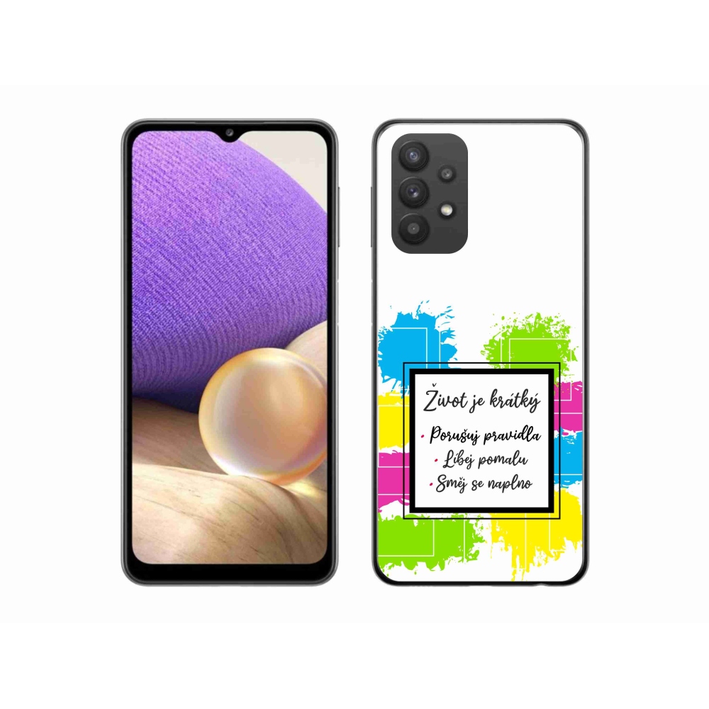 Gél borító mmCase Samsung Galaxy A32 5G - idézem 5 fehér háttérrel