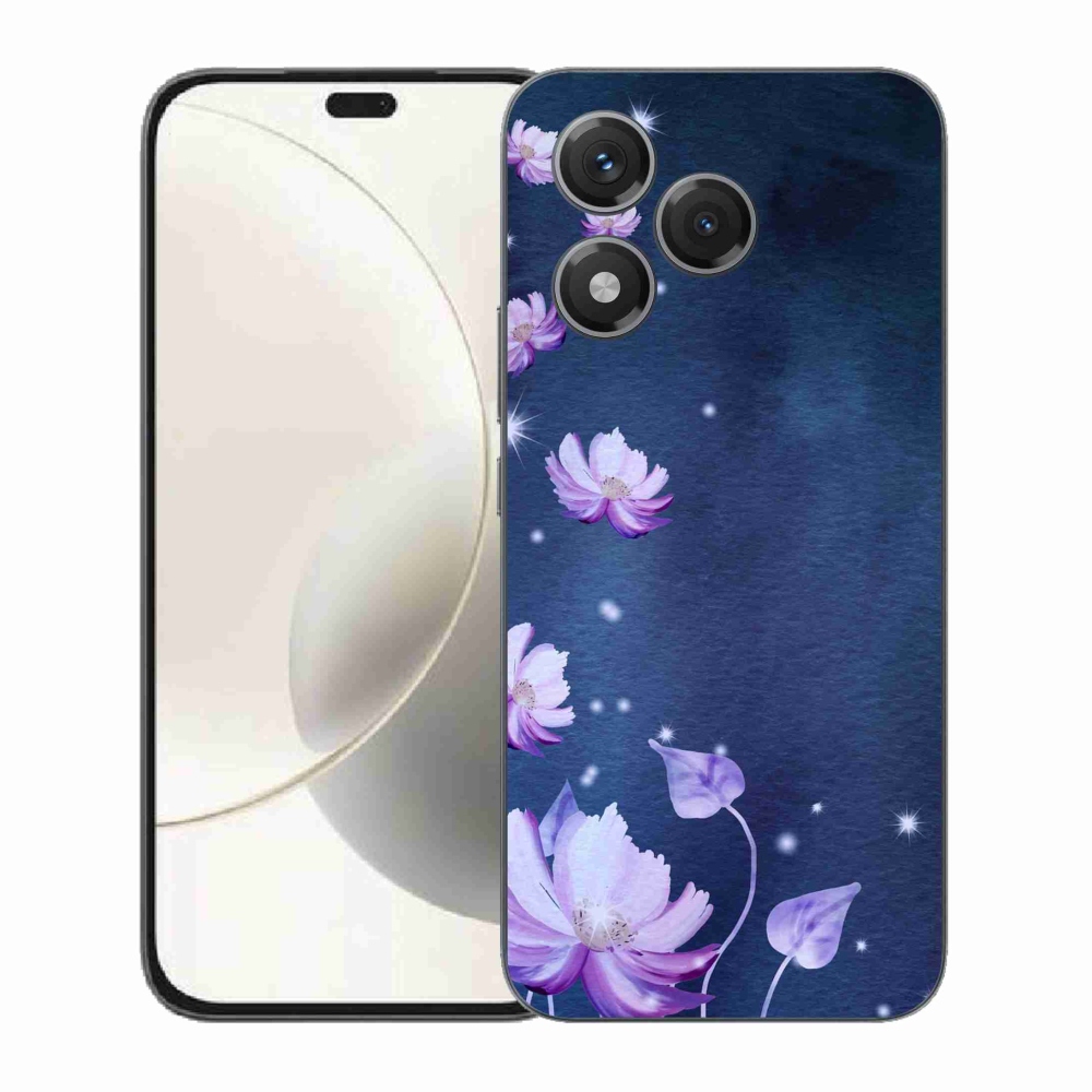 Zselés borítás mmCase a Honor 400 Lite-hoz - hulló virágok