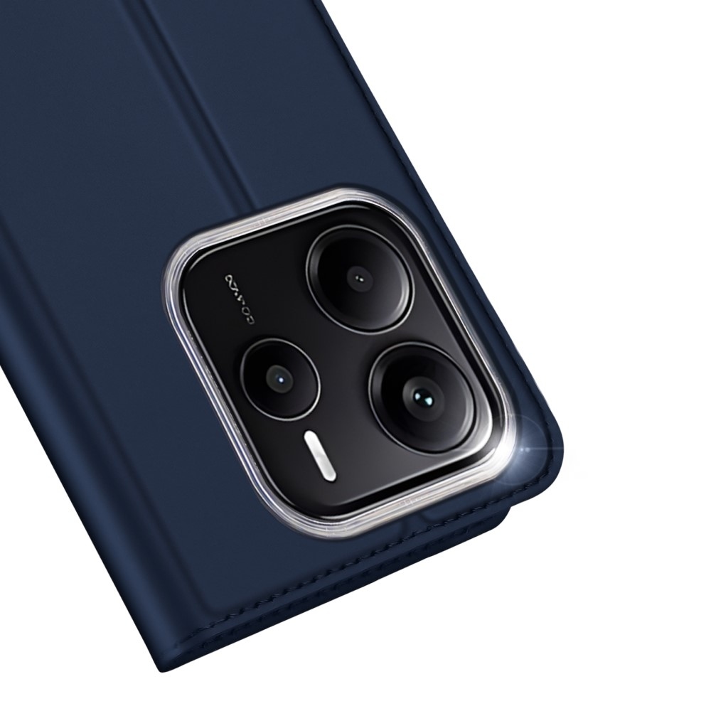 DUX könyvtáska Xiaomi Redmi Note 14 5G - sötétkék színben