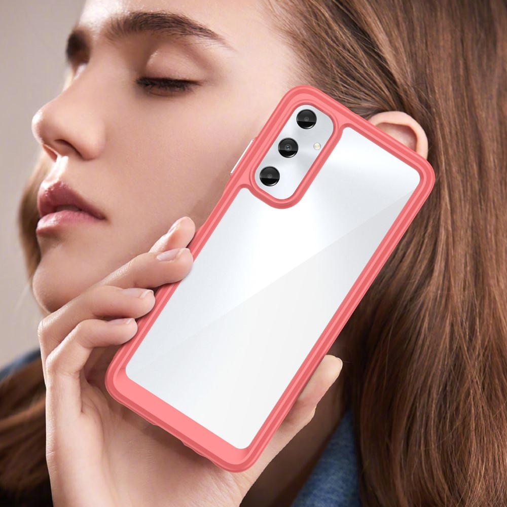 Gél tok kemény hátlappal Samsung Galaxy A05s készülékhez - piros