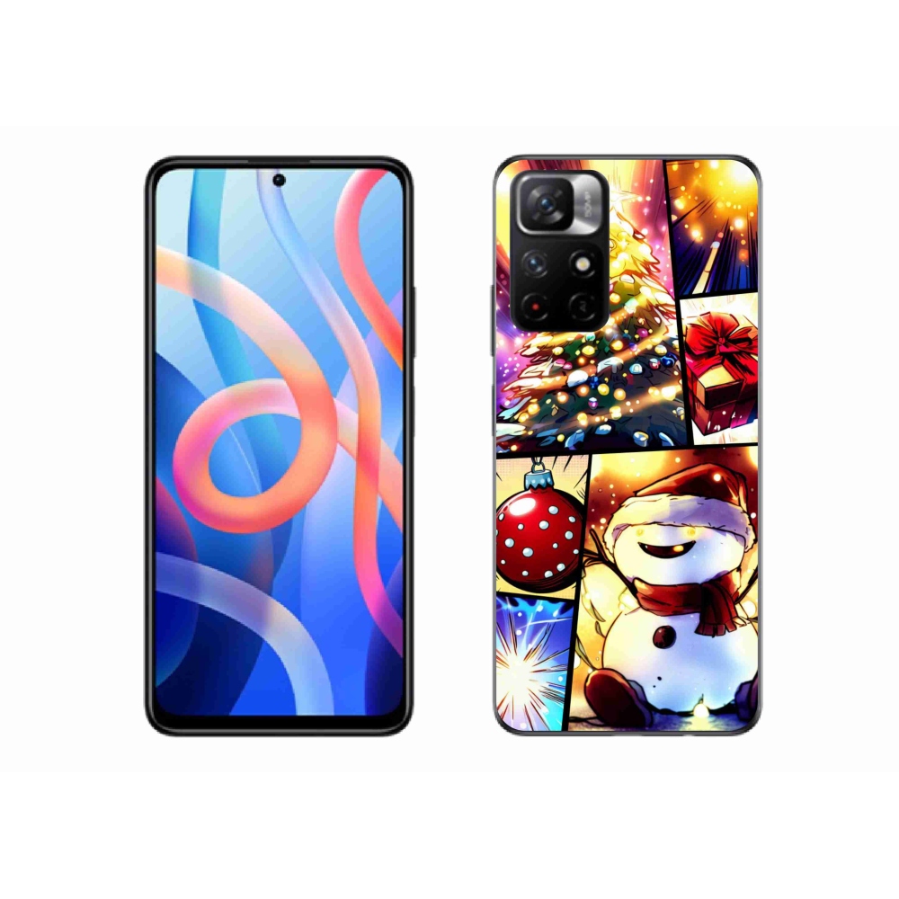 Gél borító mmCase a Xiaomi Redmi Note 11S 5G számára - karácsonyi motívumok 1