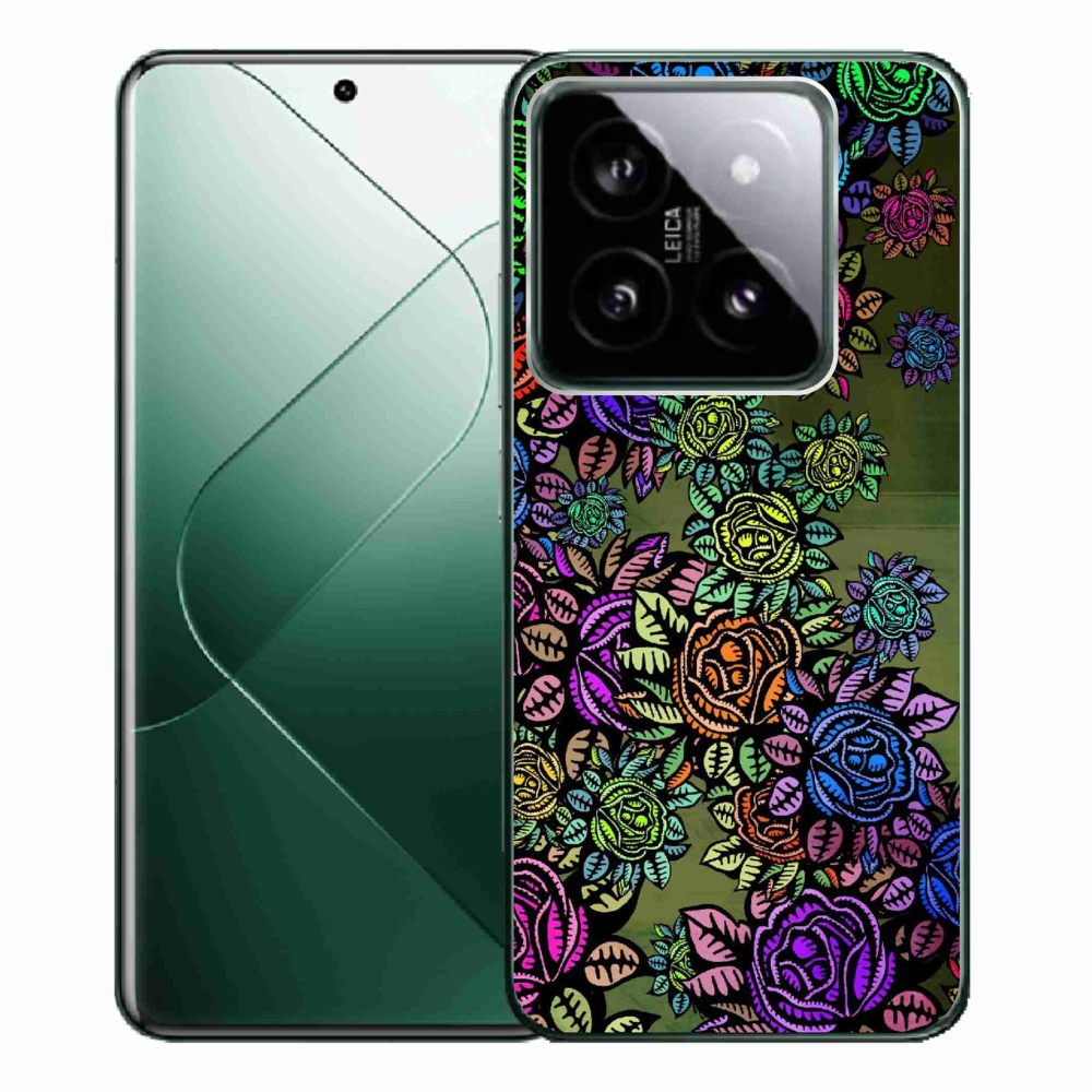 Gél borítás mmCase a Xiaomi 14 Pro számára - virágok 6