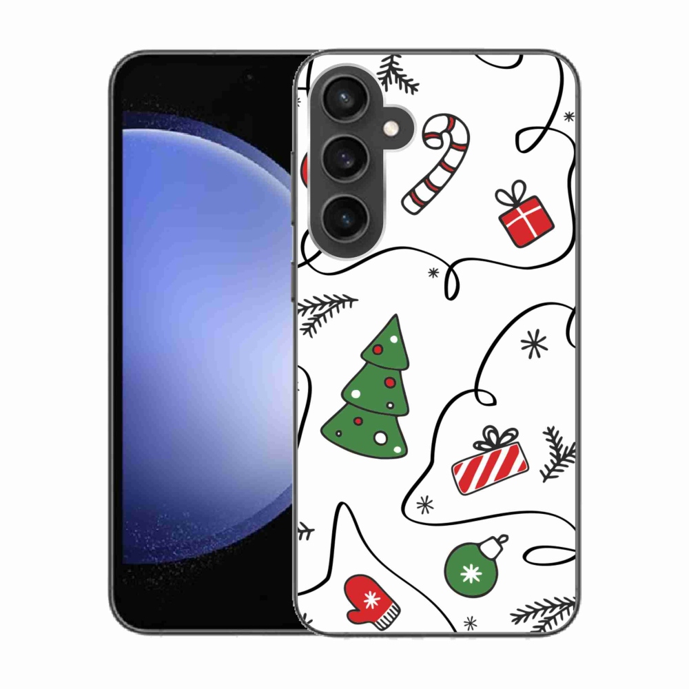 Gél borítás mmCase Samsung Galaxy S23 FE készülékhez - karácsonyi motívumok