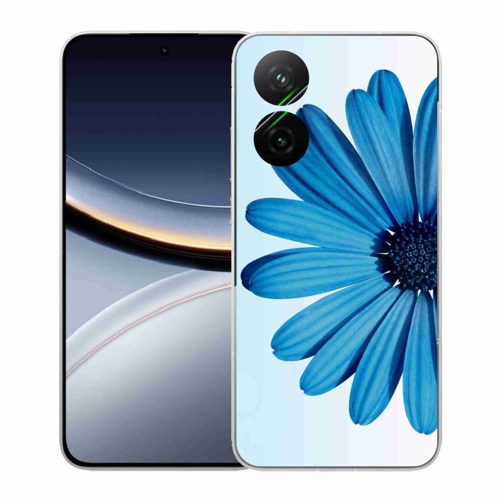 Zselés borítás mmCase a Xiaomi Poco F7 5G-hez - kék százszorszép