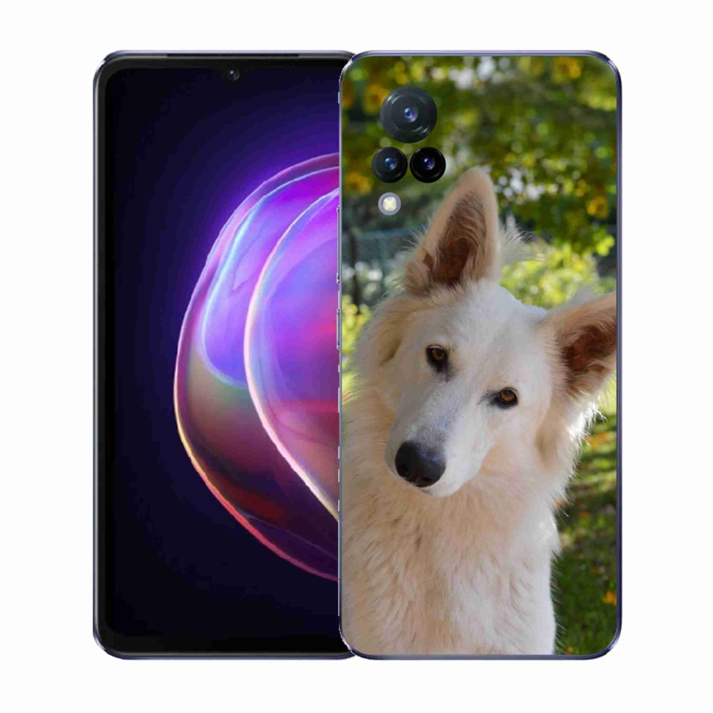 Zselés borítás mmCase a Vivo V21 4G/5G készülékhez - fehér svájci pásztor 1