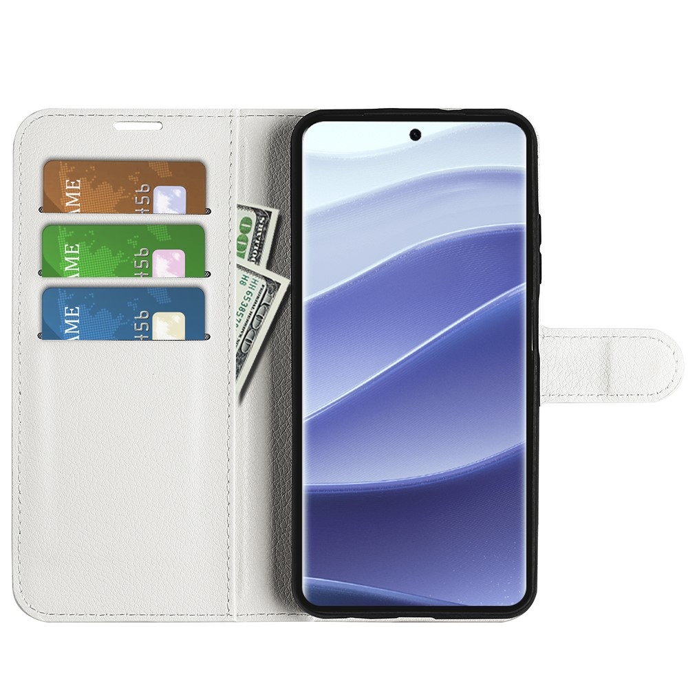 Litchi book tok Xiaomi Redmi Note 14 Pro 5G/Poco X7 5G - fehér