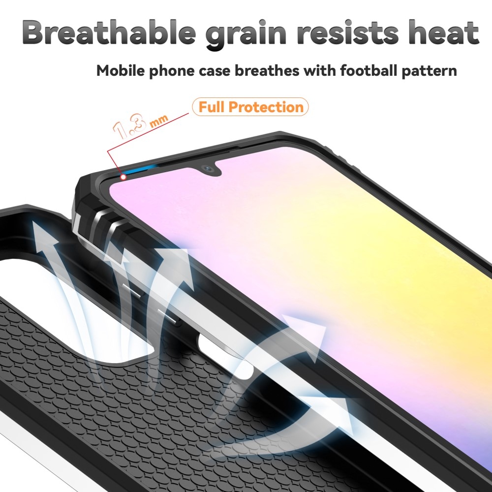 Gyűrűálló borítás Samsung Galaxy A26 5G készülékhez - ezüst színű