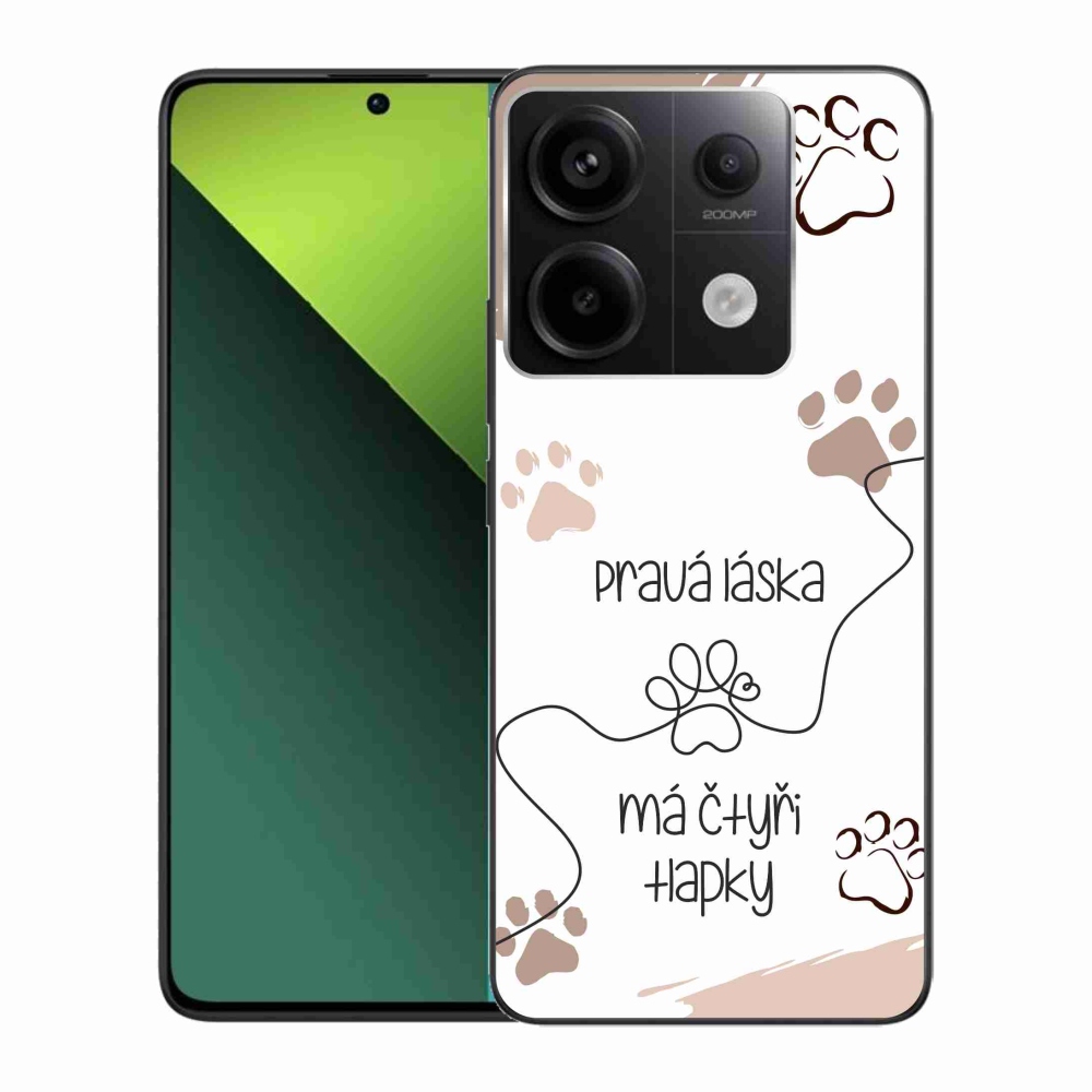 Gél borítás mmCase a Xiaomi Redmi Note 13 Pro 5G/Poco X6 5G számára - kutya motívum 1 fehér háttér