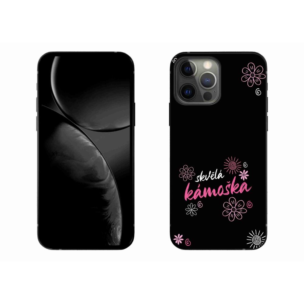 Zselés borítás mmCase iPhone 13 Pro Max 6.7 készülékhez - nagyszerű haver fekete háttérrel