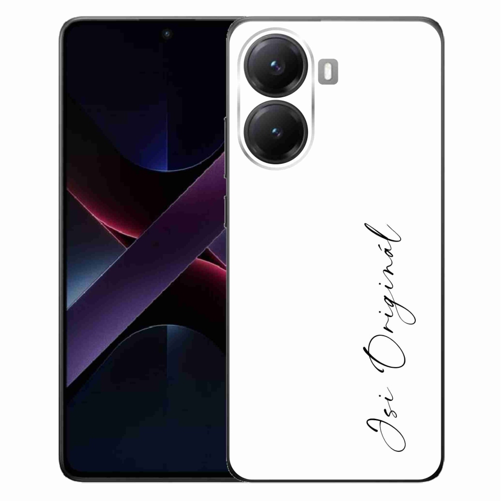 Gél borító mmCase a Xiaomi Poco X7 Pro 5G-hez - te vagy az eredeti fehér háttér