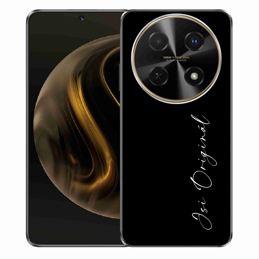 Gél borító mmCase a Huawei Nova 12i - Ön az eredeti fekete háttérrel