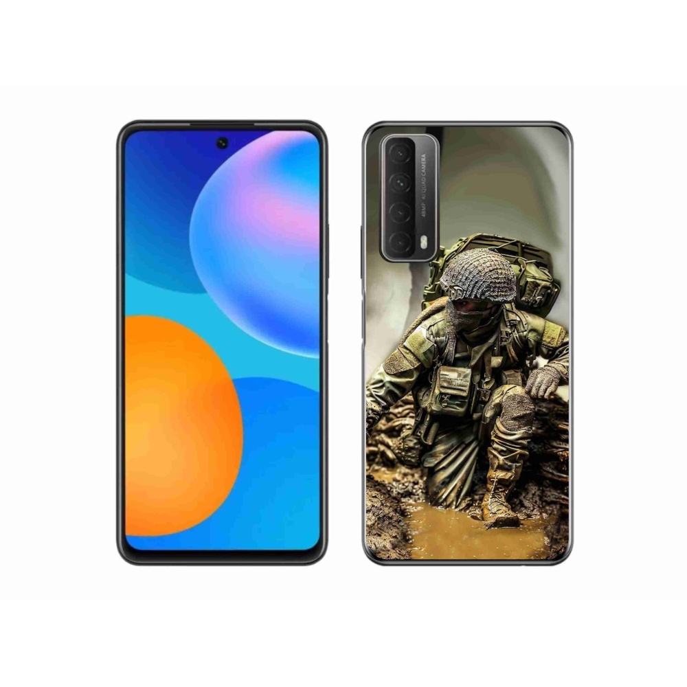 Zselés borítás mmCase a Huawei P Smart (2021) - katona