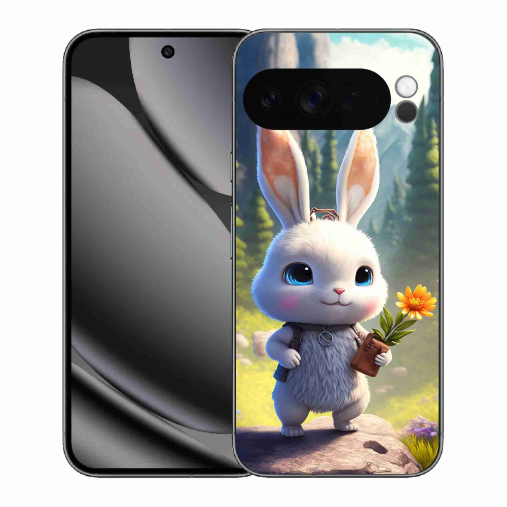 Zselés borítás mmCase a Google Pixel 10 Pro XL számára - aranyos nyuszi